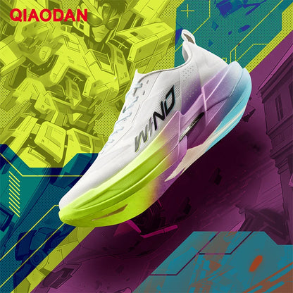 QIAODAN WIND 4PRO Pantofi de maraton cu talpă din carbon pentru bărbați, adidași profesioniști de curse, pantofi sport de alergare respirabili QDB023262291