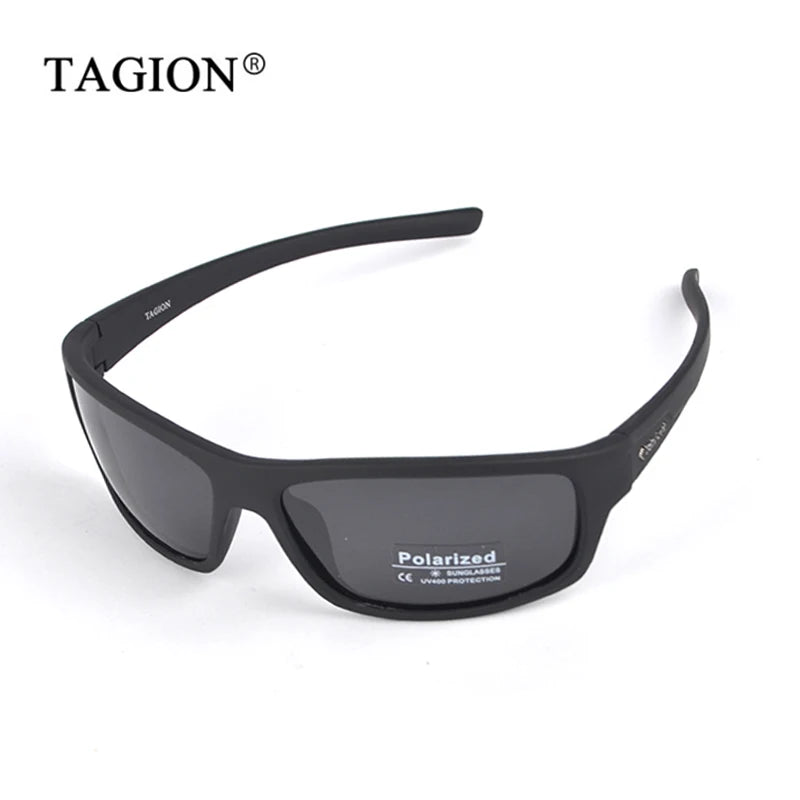 TAGION Sport Sunglasses Men Polarized Hipster Glasses UV400 Hiking Driving Glasses Lentes De Sol Hombre Polarizing Lenses TG5104