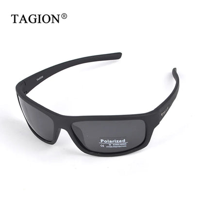 TAGION Sport Sunglasses Men Polarized Hipster Glasses UV400 Hiking Driving Glasses Lentes De Sol Hombre Polarizing Lenses TG5104