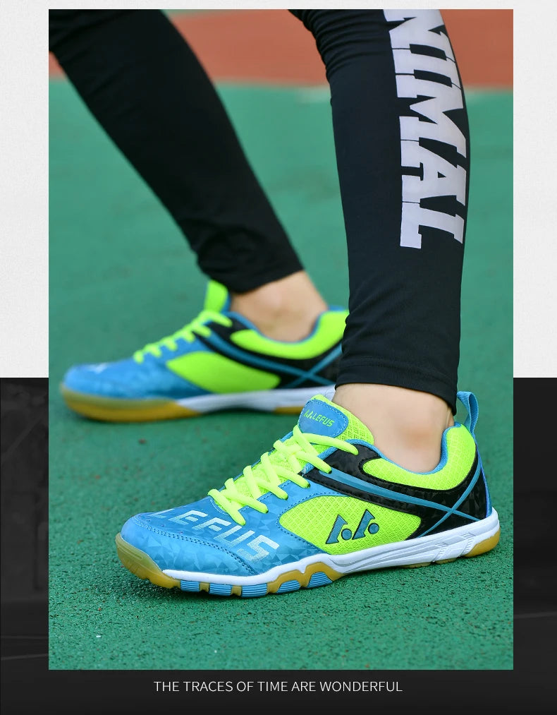 Sapatilhas Profissionais de Ténis de Mesa para Homem e Mulher, Sapatilhas de Badminton, Competição, Ténis e Treino, Calçado Desportivo para Homem