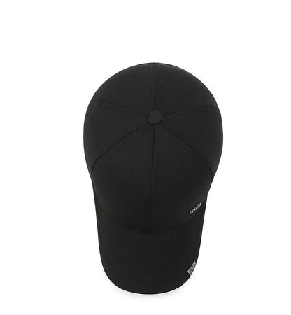 Men's Baseball Hat Hard Top Spring Autumn Big Head Circumference Cotton Cap Sun Protection Dad Cap Adjustable Strap Fishing Hat