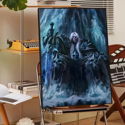 ANIME W-World Of W-Warcraft Wow Poster Paper Print Home Living Room Bedroom Entrance Bar Cafe Art Painting Decoration