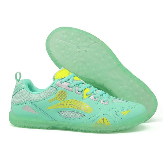 TaoBo Green Color Size 36-46 Men's Table Tennis Shoes High Quality Badminton Sports Shoes Training Volleyball Sneakers