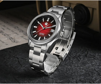 San Martin New Gada Watch 39mm Desert Texture Men Dress Watch NH35 Automatic Mechanical Sapphire Waterproof 100m Luminous SN0129