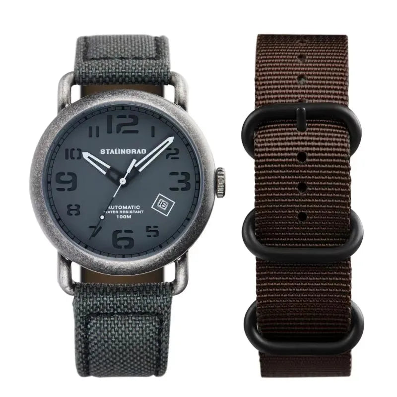 STALINGRAD original authentic men's watch, 8215 movement, 316L stainless steel, luminescent hands, waterproof to 100 meters
