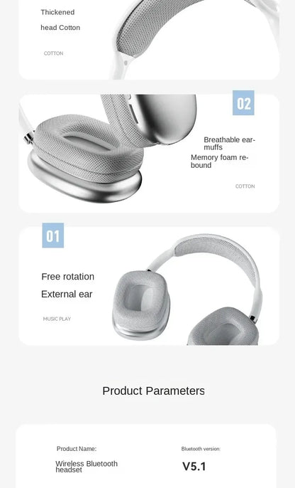 2025 Air Max P9 TWS Wireless Bluetooth 5.1 Earphones with Mic – Noise Cancelling Gaming Sports Earbuds for iPhone Android PC
