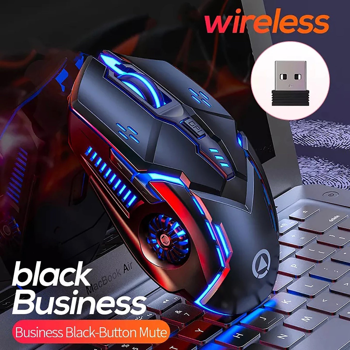 G5 Wired Gaming Mouse with RGB Backlight, High Sensitivity 6-Button Programmable Gaming Mouse for PC, Laptop & Computer