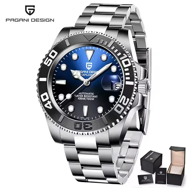 PAGANI DESIGN V2 Japan movement Luxury Men Mechanical Watch 40MM Ceramic bezel AR Coated Sapphire Glass Automatic Watch For Men