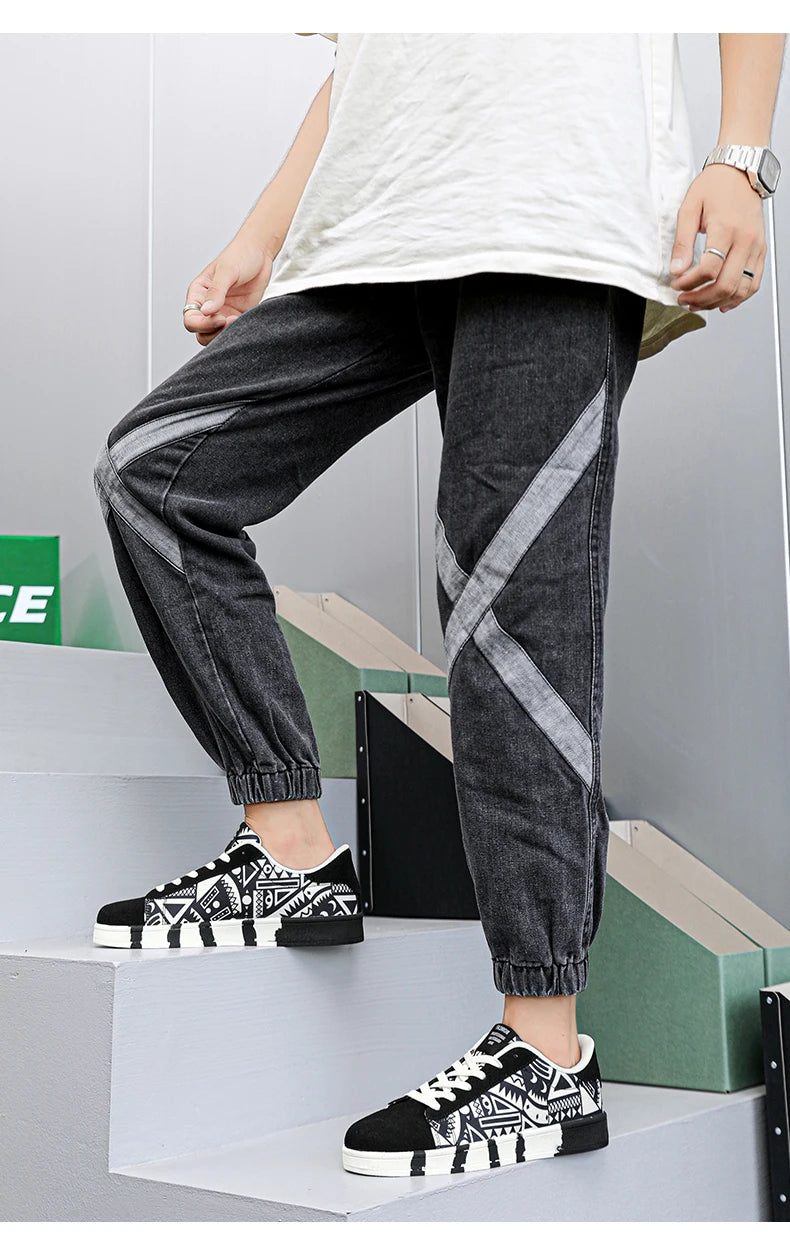 Zapatillas deportivas de running para hombre YRZL de lona con estilo geométrico, zapatillas con cordones para pareja, zapatos de skate para hombre con estampado grafiti moderno