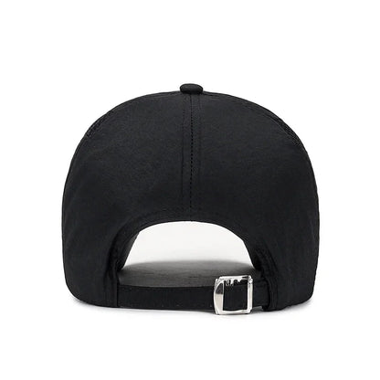 Summer Breathable Mesh Quick-Drying Hat Outdoor Sports Sun Hat Red Leather Label Sun Protection Sun Hat