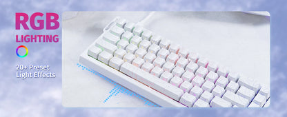 Tastiera meccanica da gaming ATTACK SHARK X68 HE Rapid Trigger 60% cablata con attuazione regolabile, switch magnetici Hall Effect, 8KH