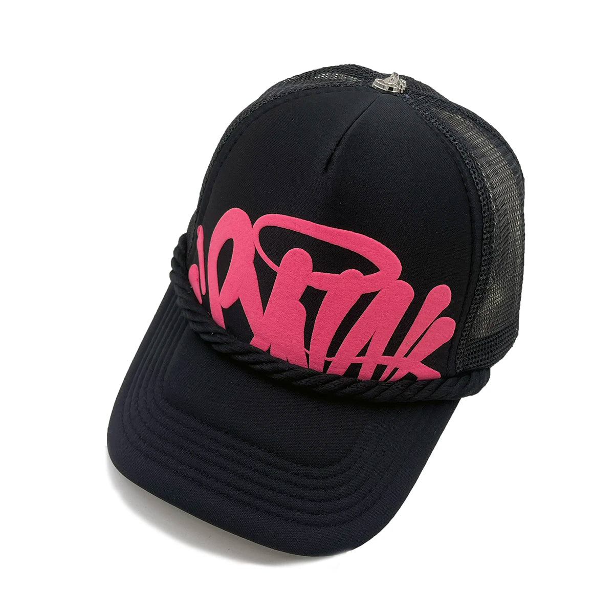 damesmode-baseballpet met letterprint voor lente en zomer, ademende mesh-pet voor buitensporten, heren-truckerpet