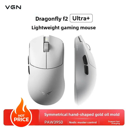 Rato Gaming Esports VGN Dragonfly F2 ProMax/Ultra 42000DPI 0.125ms para CSGO, latência com/sem fios, Dual 8K, 3 modos, PAW3395/3950