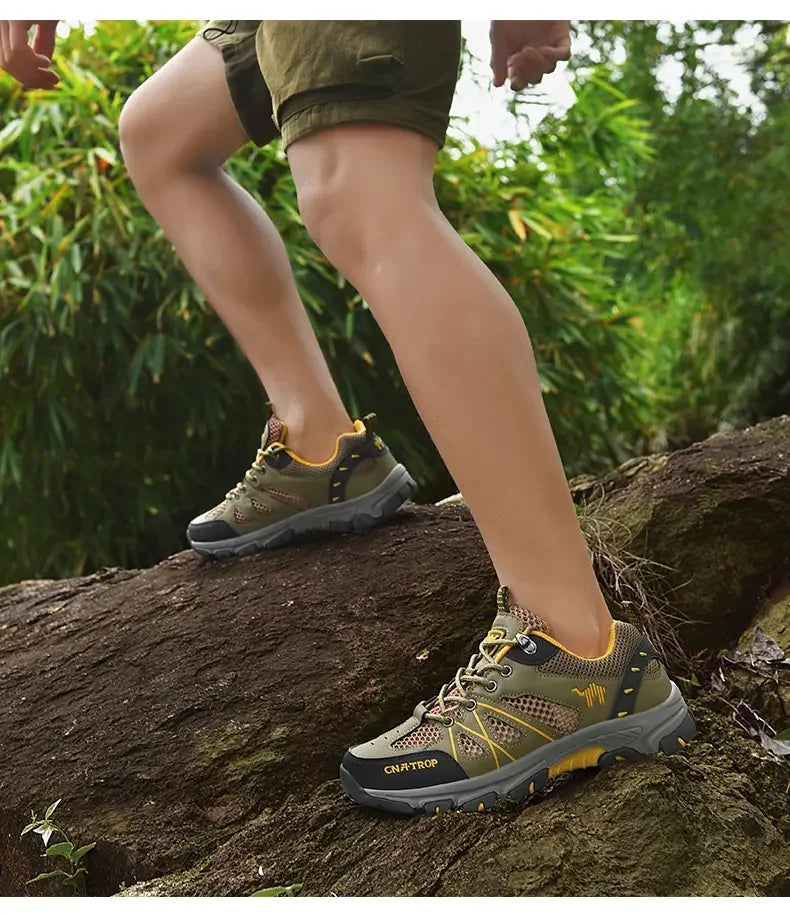 Men's Hiking Shoes Breathable Mesh Sports Single Shoes Summer Outdoor Wear-resistant  Hiking and Hunting Tactical Sports Shoes