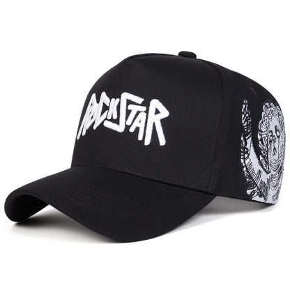 Unisex ROCKSTAR LetterEmbroidery Baseball Caps Spring Autumn Outdoor Adjustable Casual Hats Sunscreen Hat Sports Cap