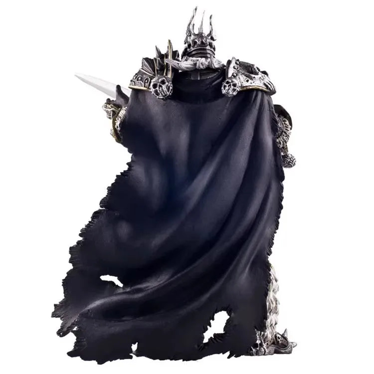 16 cm World of Warcraft-spilfigur: Lich King Arthas, dødsknægt, stående med Frostmourne – bordpynt til samling og festivalgaver