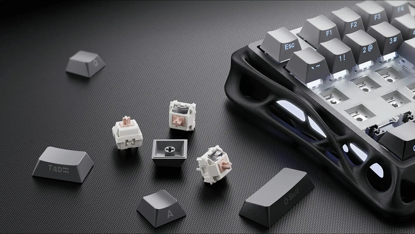 GravaStar Mercury K1 RGB Mechanical Keyboard Hot Swappable Gaming Keyboard Linear Switches RGB Wireless Gaming Keyboard