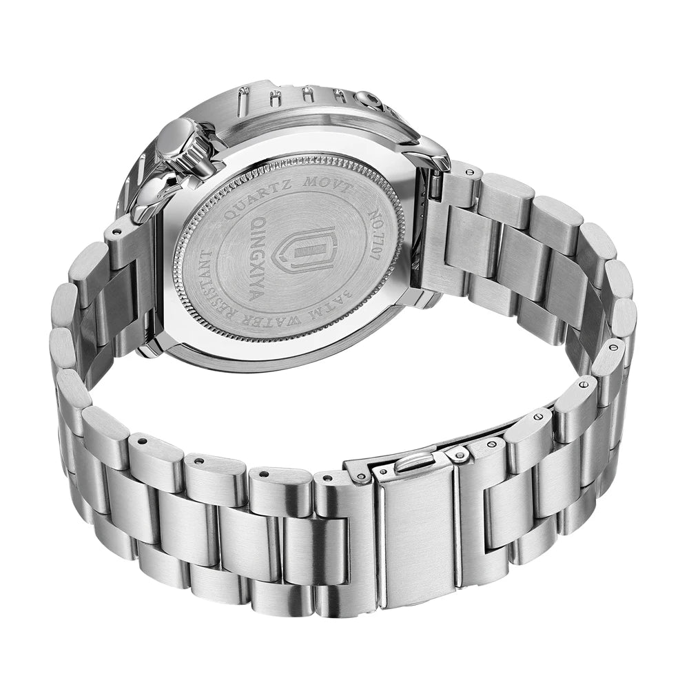 QINGXIYA Sports Men Quartz Watch Silicone Strap Waterproof Luminous Date Wristwatch Mens Military Clock Man Relogio Masculino