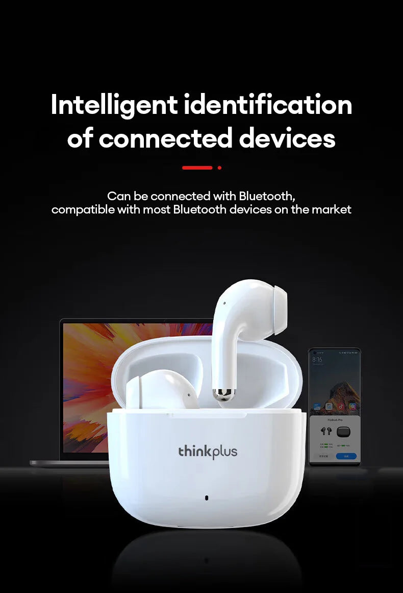 Lenovo LP40 Pro Wireless Bluetooth 5.0 Earbuds – HiFi Stereo Sound, Low Latency Gaming TWS Earphones with HD Call Mic & Charging Case