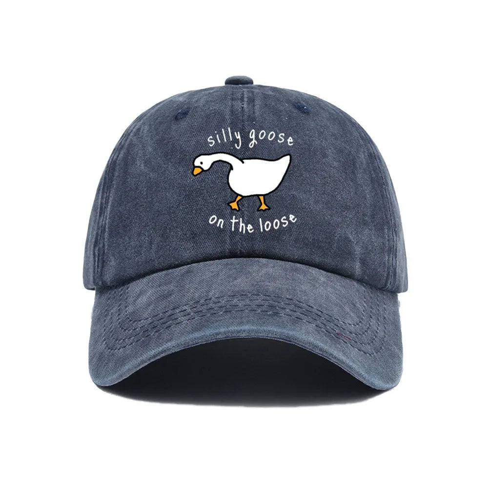 „Big Goose“ spausdinta beisbolo kepurė vyrams ir moterims, maža, šviežia, minkšta kepurė su anties liežuvio motyvu, kepurė nuo saulės, lauko apsauga nuo saulės