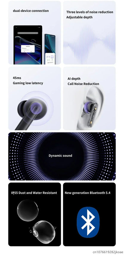 realme Buds T310 Earealme Buds T310 Wireless Earbuds Bluetooth 5.4 – 46dB Active Noise Cancelling HiFi Earphones with Deep Bass & Long Battery Liferphones 46dB Active Noise Cancelling HiFi Wireless Headphones Bluetooth 5.4 Game Music Headset Long Standby