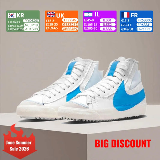 Nike Blazer Unisex Retro Casual Sneakers Klassisk retrostil med bekväm dämpning DD3111-103