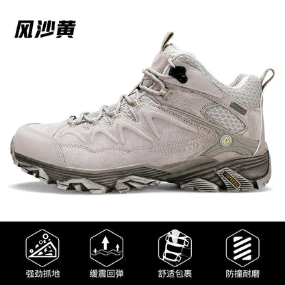 HUMTTO Zapatillas de senderismo para hombre, calzado de invierno para deportes al aire libre, escalada y caza, zapatillas de trekking cálidas para mujer, botines tácticos