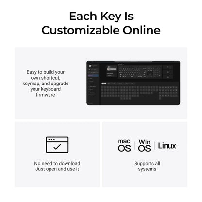Tastiera wireless ultra-sottile Keychron B6 Pro layout ISO, formato completo, portatile e leggera, con connessioni 2.4GHz e Bluetooth