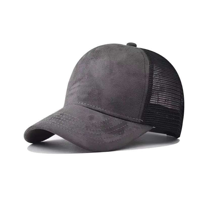New Summer Mesh Baseball Cap Women Men Letter Patch Snapback Hat Casual Breathable Unisex Street Hip Hop Trucker Caps