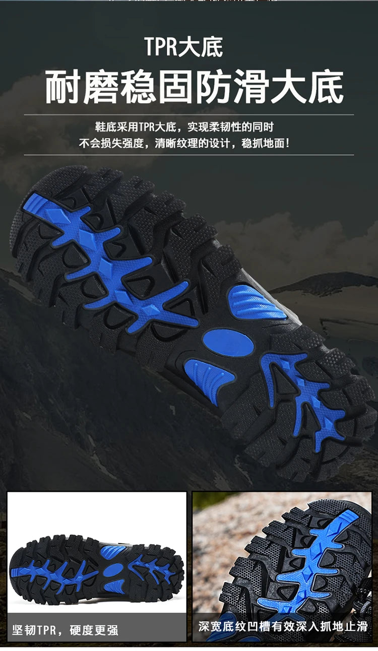 Scarponi da trekking impermeabili per uomo e donna, per primavera e autunno, resistenti all’usura, per sport di montagna e caccia