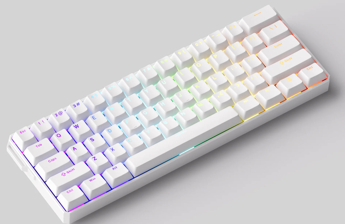 Tastiera meccanica Akko MonsGeek FUN60 con switch magnetici, tastiera gaming 60%, Rapid Trigger 0.01mm, 8K, ARGB, HE/TMR, tastiera personalizzabile