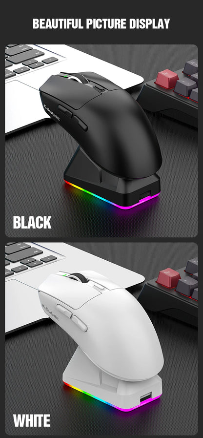 K-Snake X11 Bluetooth wireless mouse three-mode e-sports PAW3311 laptop desktop office game RGB magnetic charging