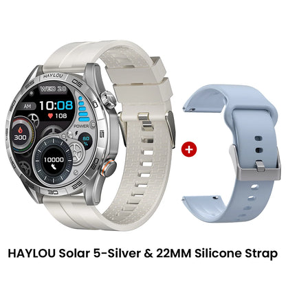 HAYLOU Solar 5 Smart Watch 1.58'' AMOLED Display Smart Watch Voice Calling 24H Health Monitoring 100+ Sport Modes Smartwatch