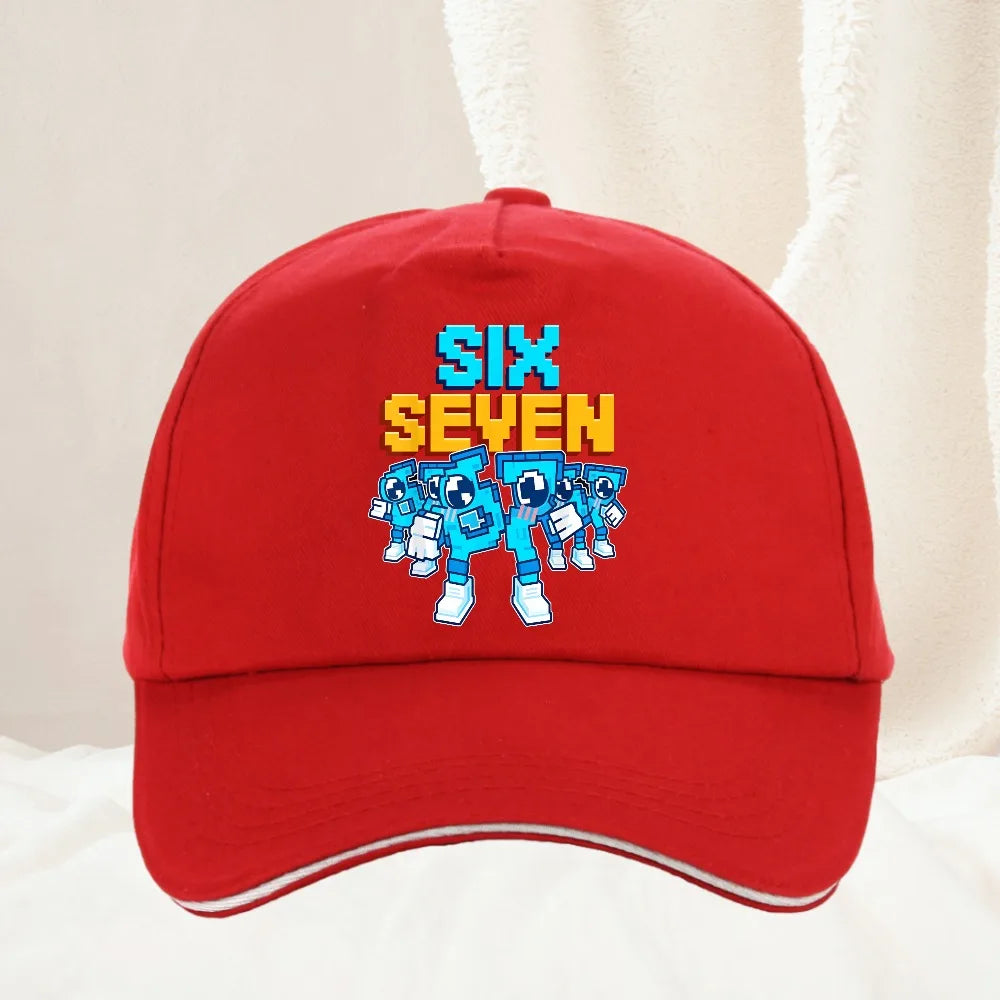 Meme 67 Six Seven 6 7 Italian Brainrot Baseball Cap Men Trucker Hat Spring Casual Outdoor Gym Sun Visor Snapback Cap