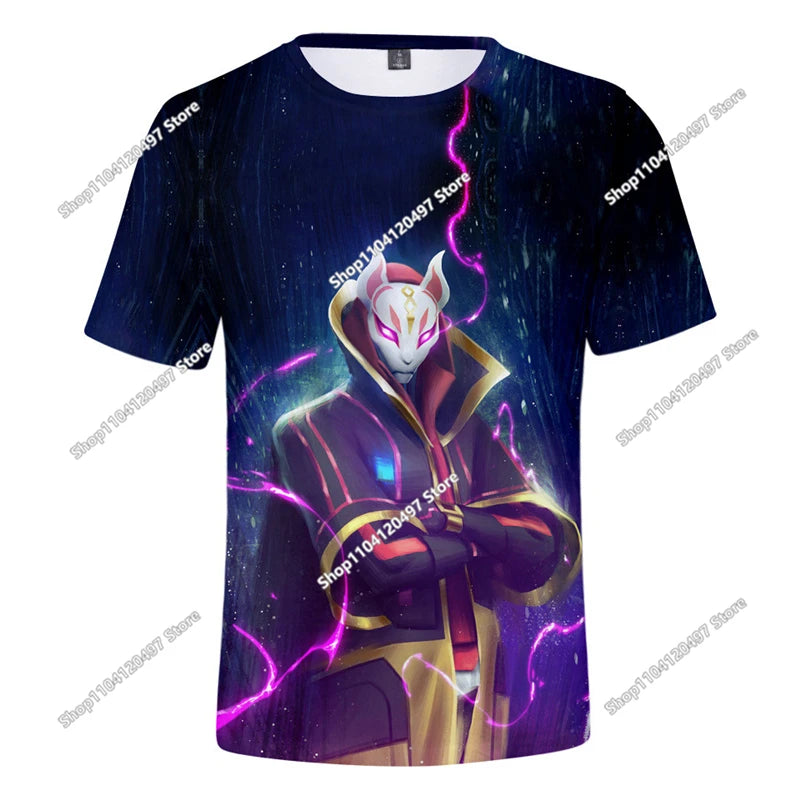 Halloween Peely 3D majica za dječake i djevojčice, božićna Fortnite majica, Battle Royale streetwear za djecu, Victory Game muška majica, odjeća