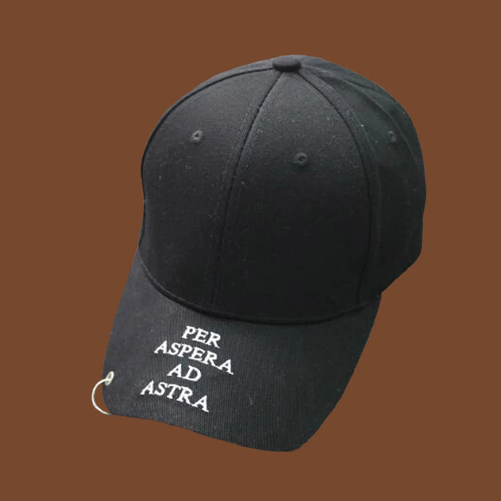 Kobiety Mężczyźni Hip Hop K-pop Czapka baseballowa typu snapback Jednolita kolorystyka z pierścieniem Sport Taniec Podróże Miłośnik Czapka dla taty Czapki Streetwear Regulowana