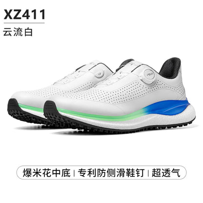 PGM Golf Sneakers sportive da uomo con intersuola super morbida in popcorn, lacci con pomelli, antiscivolo e traspiranti