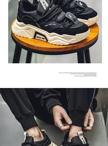 Sneakers casual da uomo - Moda primaverile - Scarpe da skateboard basse e versatili per uomo, adatte agli sport all'aria aperta