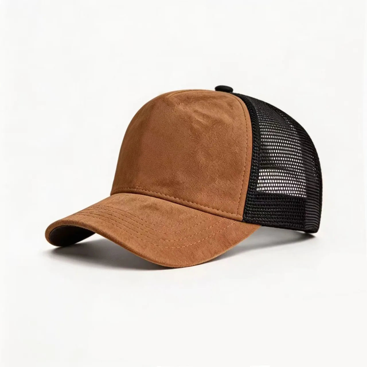 New Summer Mesh Baseball Cap Women Men Solid Suede Cap Patch Snapback Hat Casual Breathable Unisex Street Hip Hop Trucker Caps
