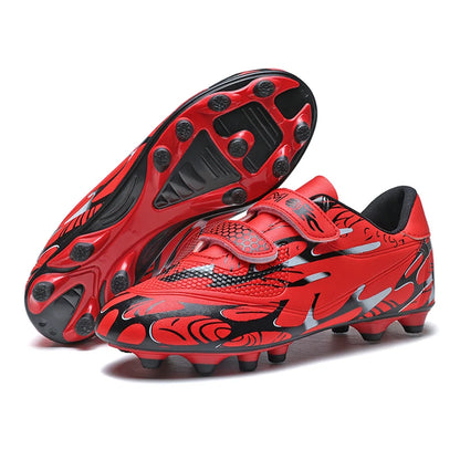 Zapatillas de fútbol infantiles para colegio, botas de fútbol profesionales con tacos para césped, calzado deportivo de entrenamiento para niños, botas de futsal y fútbol outdoor 28-38