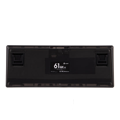 CIDOO QK61 V2 VIA-Programmable 60% Gasket Structure Wired/2.4GHz Wireless/Bluetooth Compact Keyboard with South-Facing LEDs