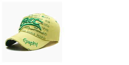 Hat Men'S Hip Hop Baseball Cap Korean Version Ins Tide Brand Summer Letter Embroidered Cap, Sun Protection Hat