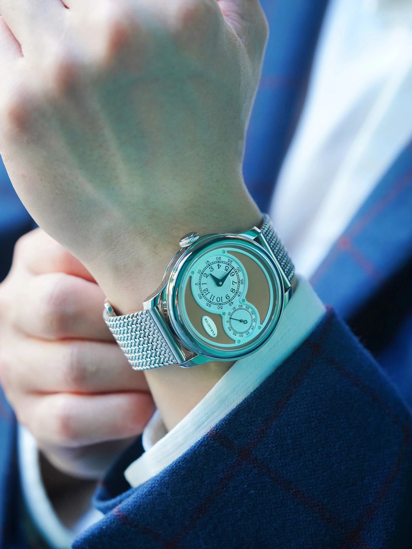 FARASUTE New Casual Fully Automatic Mechanical Men Watch Luxury Sapphire Stainless Steel Wristwatch 5Bar Waterproof Reloj Hombre