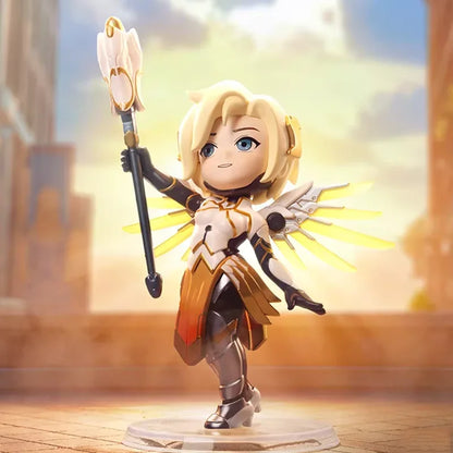 POP MART Overwatch Play of The Game Series Caixa Surpresa Mystery Box Brinquedos Kawaii Ornamentos Figuras Decoração de Casa Bonecas Modelo de Secretária