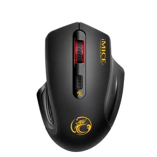 Ny trådløs mus 2000DPI justerbar USB 3.0-modtager optisk computermus 2.4GHz gamingmus ergonomisk design til laptop