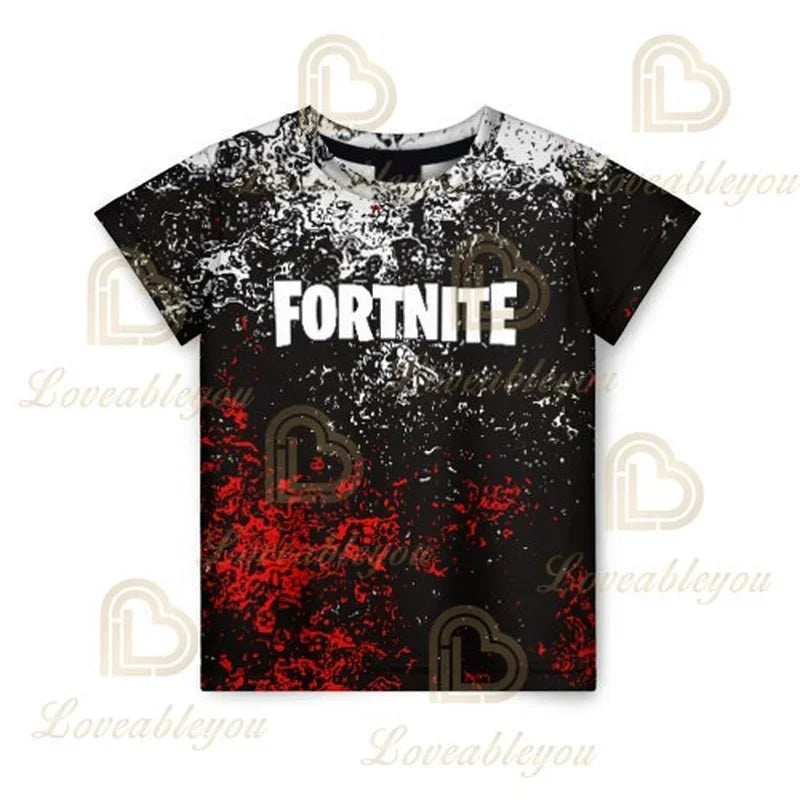 Battle Royale majica Fortnite T-shirt Victory Cartoon topovi za tinejdžere, dječja odjeća Hero Game Fortress Night 3D za dječake i djevojčice