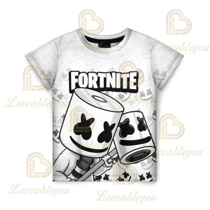 Battle Royale majica Fortnite T-shirt Victory Cartoon topovi za tinejdžere, dječja odjeća Hero Game Fortress Night 3D za dječake i djevojčice