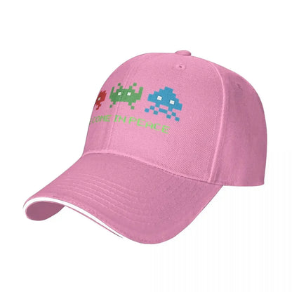 Videojuego de disparos «Space Invaders» «Venimos en paz» Gorra resistente para todas las estaciones Gorra de verano para mujer