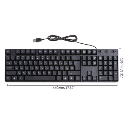 Tastiera ergonomica USB per PC, tastiera russa / tastiera inglese, dropshipping