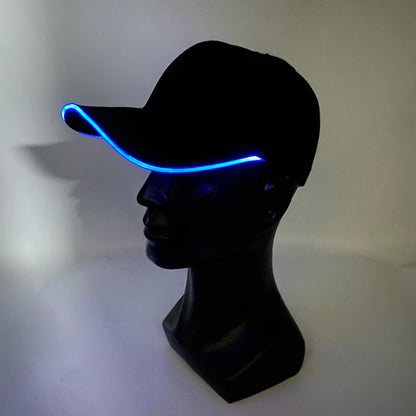 Fashion Glowing Baseball Cap LED Light Up Hiphop Hat Bar Club Props Fluorescent Hat Men Women DJ Dance Supplies Costume
